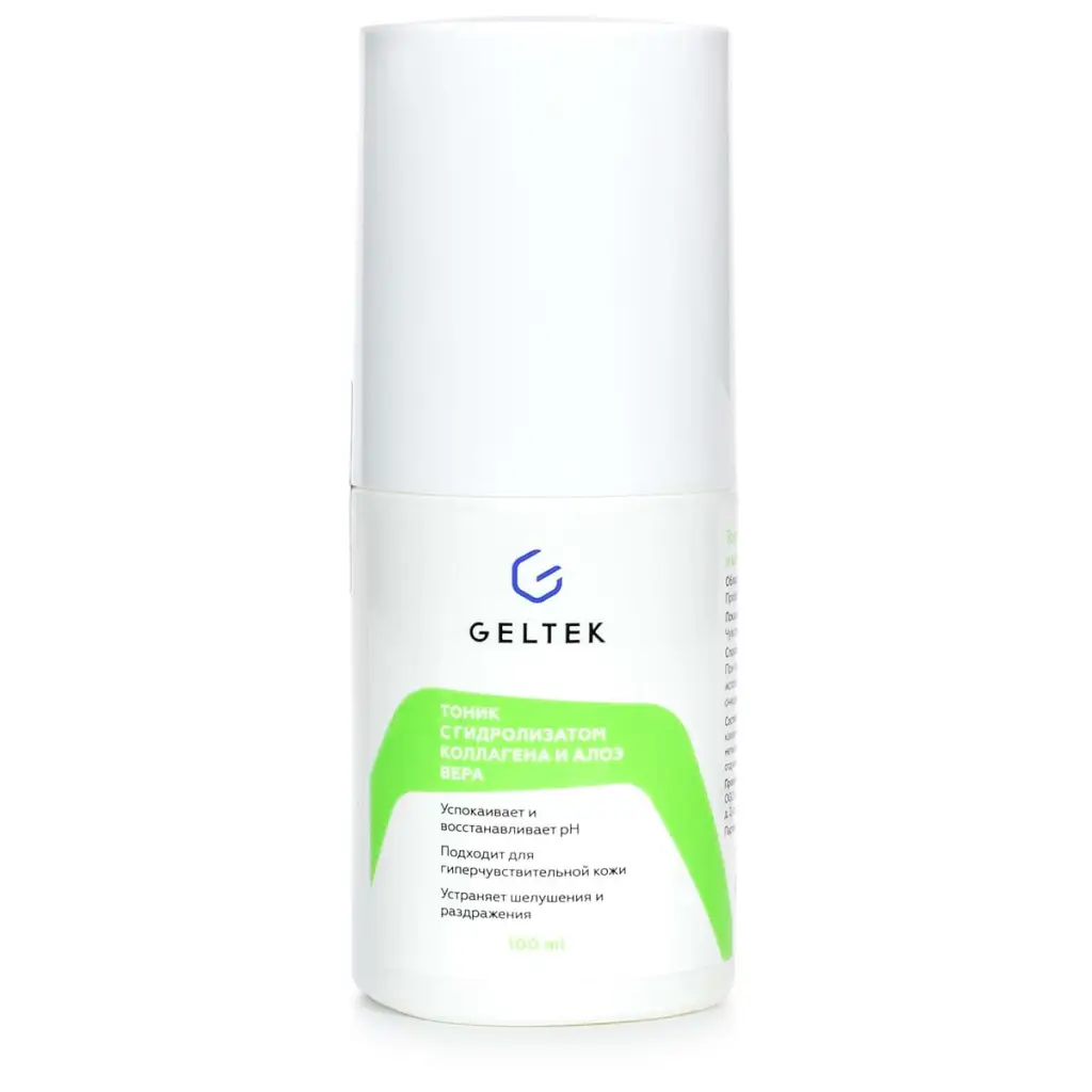 Тоник с гидролизатом коллагена и алоэ вера Geltek (Гельтек)