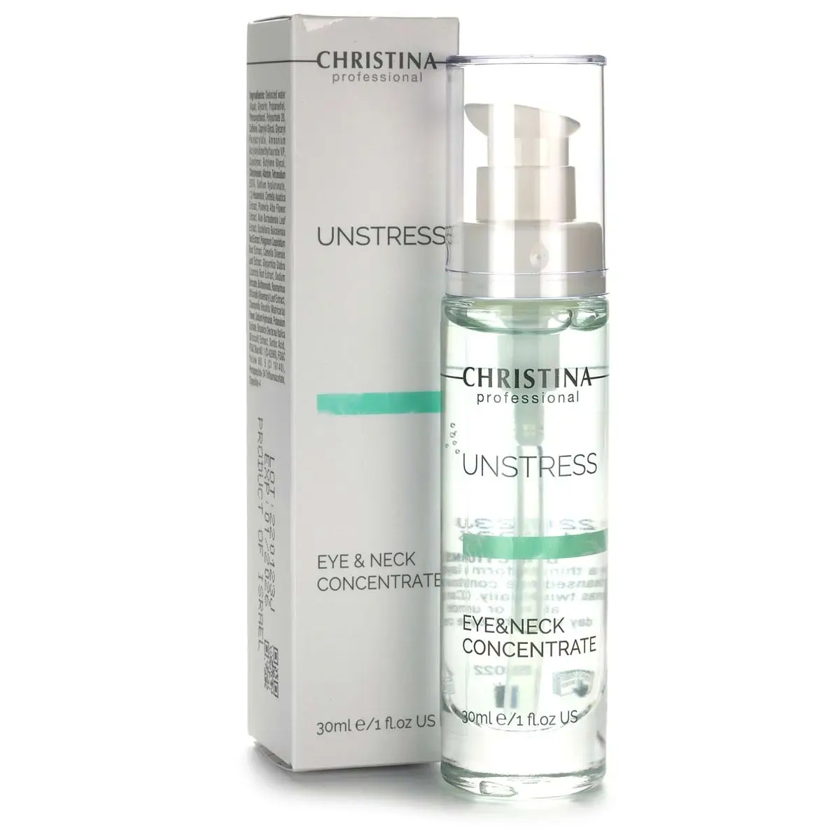 Концентрат для кожи вокруг глаз и шеи / Eye & Neck Concentrate, Unstress, Christina (Кристина) - 30 мл Концентрат для кожи вокруг глаз и шеи / Eye & Neck Concentrate, Unstress, Christina (Кристина) - 30 мл