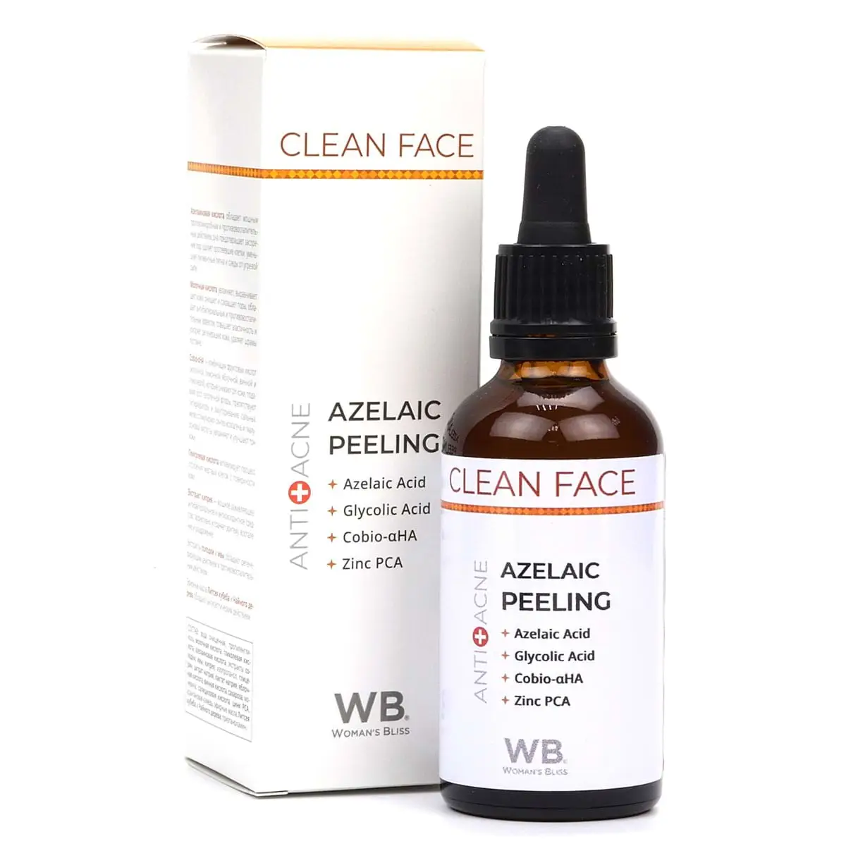 Азелаиновый пилинг анти-акне / Azelaic Peeling Anti Acne, Woman's bliss, 50 мл Азелаиновый пилинг анти-акне / Azelaic Peeling Anti Acne, Woman's bliss, 50 мл