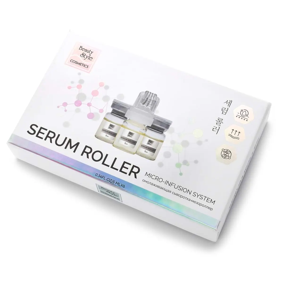 Антивозрастная сыворотка и мезороллер для кожи лица «MesoLift Expert» Beauty Style (Бьюти Стайл) - 5 мл х 6 шт