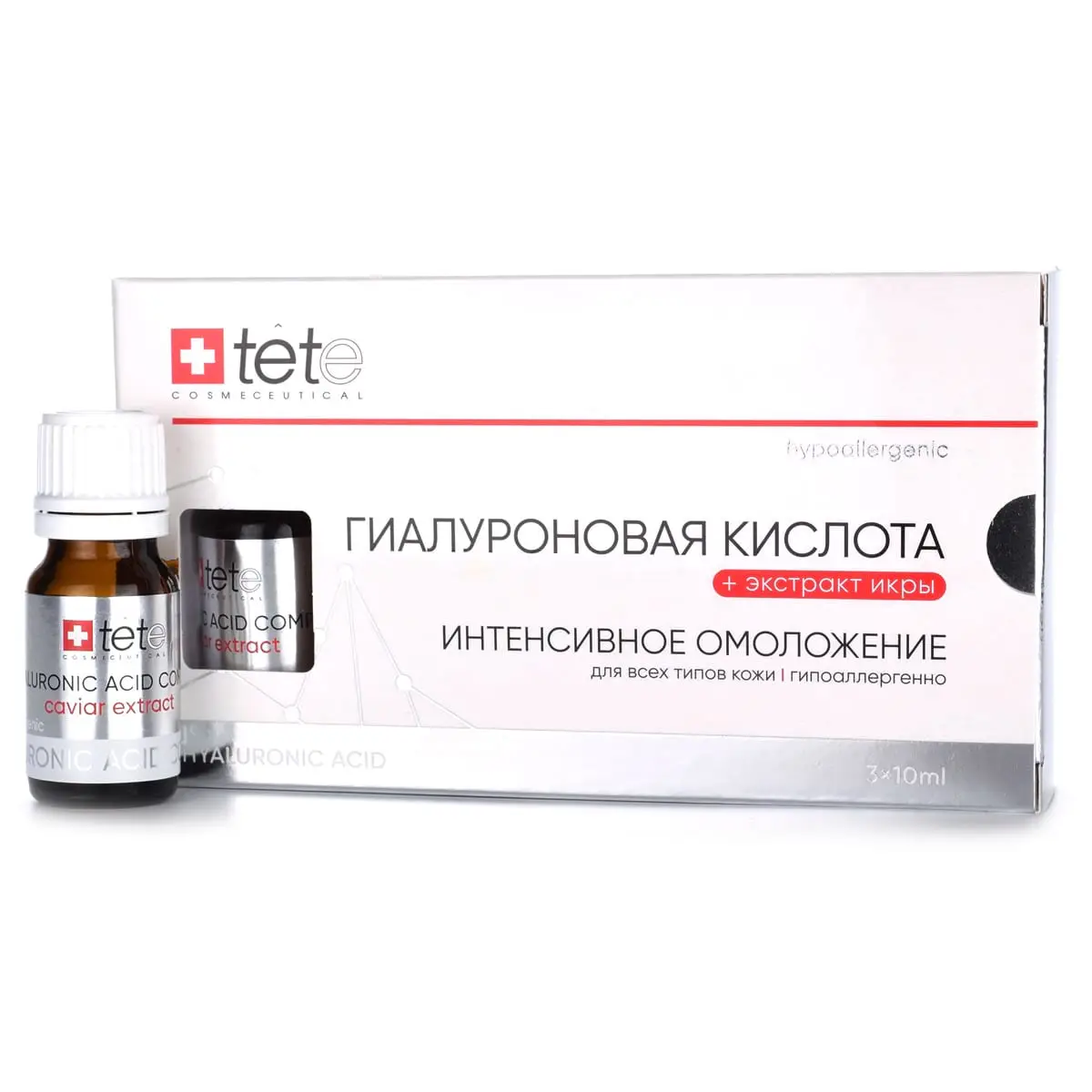 Гиалуроновая кислота + экстракт икры Tete, 30 мл Гиалуроновая кислота + экстракт икры Tete, 30 мл
