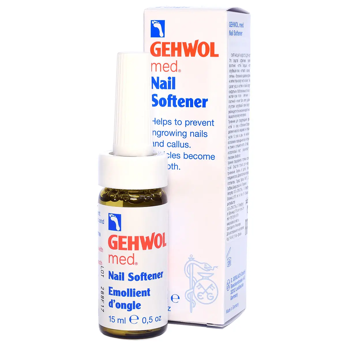 Смягчающая жидкость для ногтей / Med Nail Softener, Gehwol (Геволь), 15 мл Смягчающая жидкость для ногтей / Med Nail Softener, Gehwol (Геволь), 15 мл