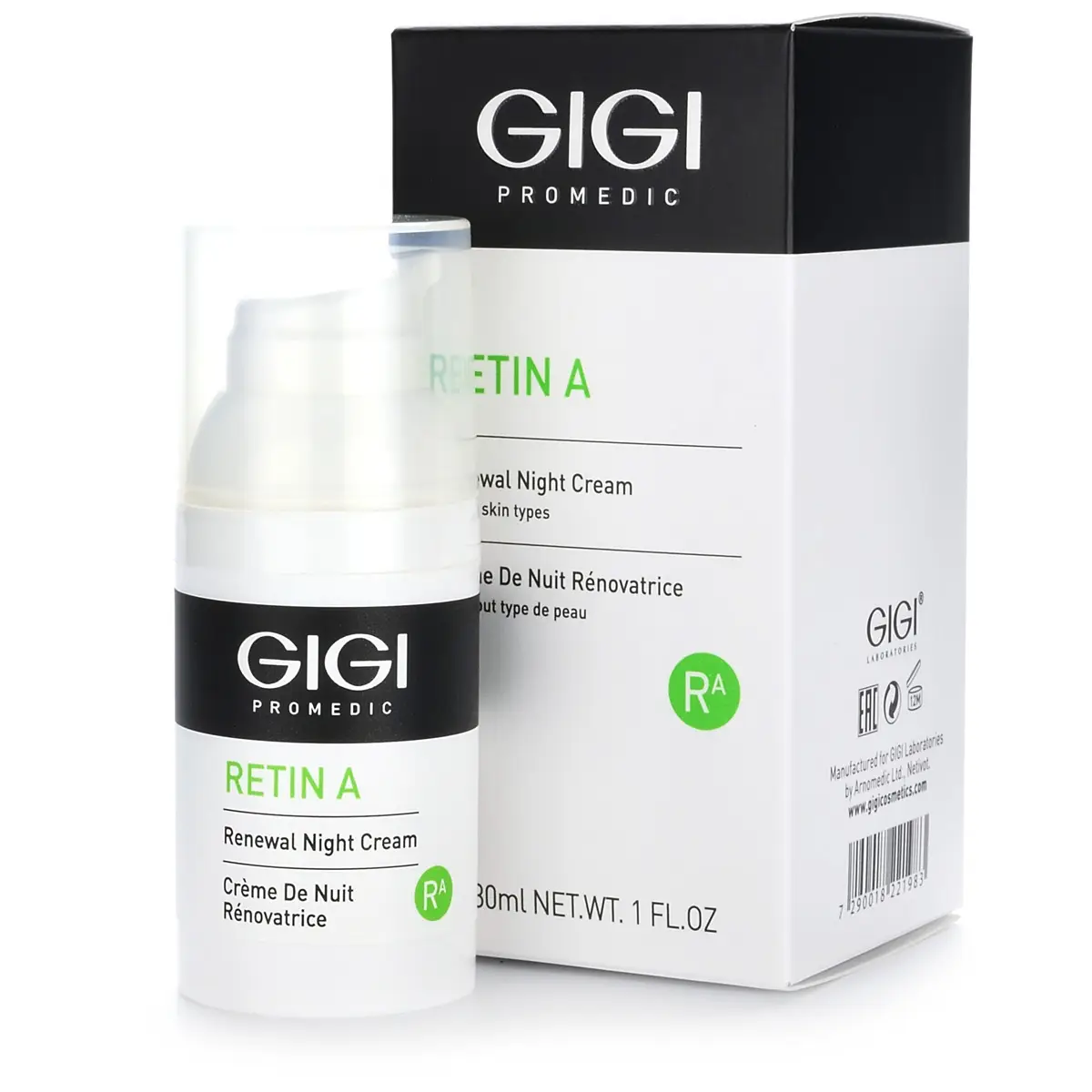 Крем ночной обновляющий / Renewal Night Cream, Retin A, GiGi (Джи Джи) - 30 мл Крем ночной обновляющий / Renewal Night Cream, Retin A, GiGi (Джи Джи) - 30 мл