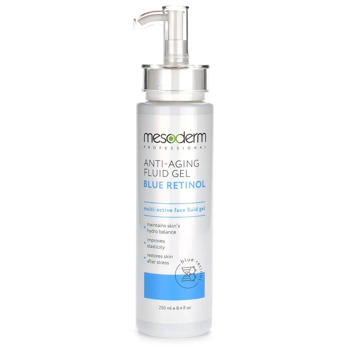 Гель-флюид глубокое увлажнение и омоложение / Anti-Aging Fluid Gel Blue Retinol + NMF, Mesoderm (Мезодерм), 250 мл Гель-флюид глубокое увлажнение и омоложение / Anti-Aging Fluid Gel Blue Retinol + NMF, Mesoderm (Мезодерм), 250 мл