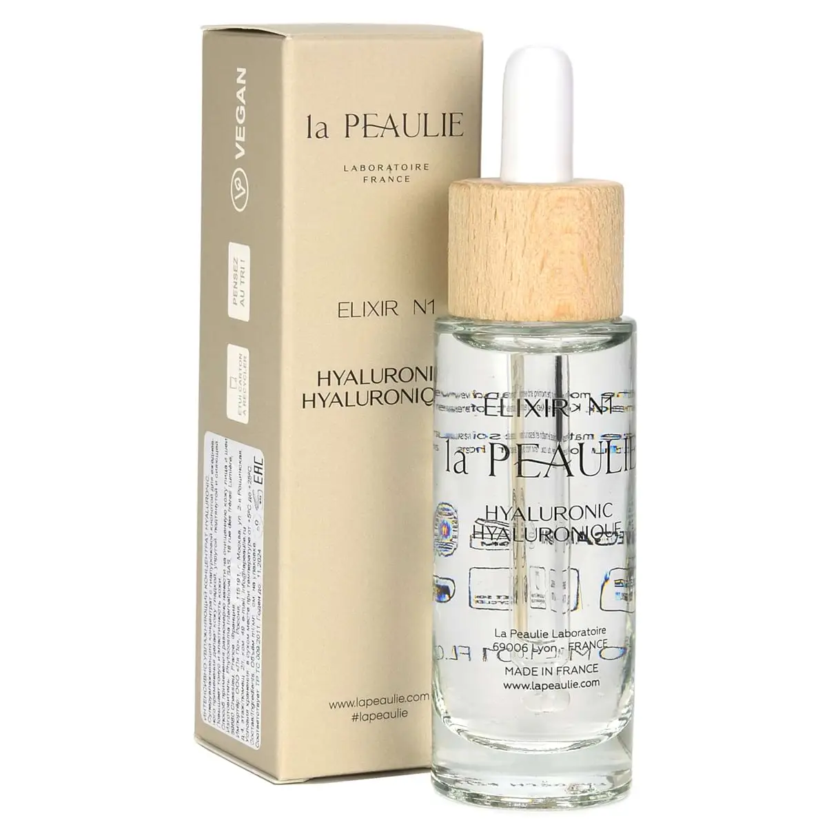 Интенсивно увлажняющий концентрат / Elixir №1 Hyaluronic, La Peaulie - 30 мл