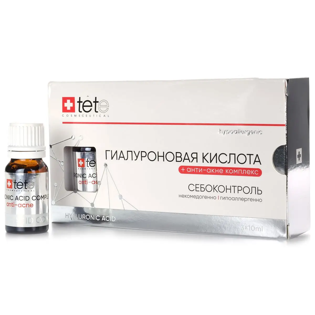 Гиалуроновая кислота + анти-акне комплекс Tete, 30 мл Гиалуроновая кислота + анти-акне комплекс Tete, 30 мл