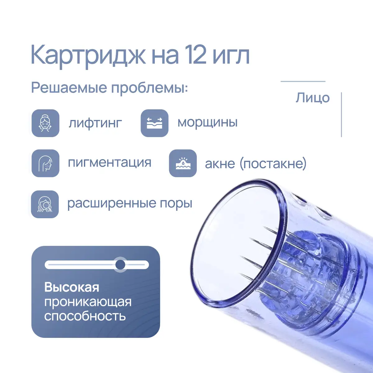 Картридж на 12 игл для DermaPen MesoBox MB-2, MB-3, MB-4