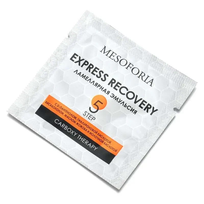 Express Recovery / Ламеллярная эмульсия с D-пантенолом, гиалуроновой кислотой, бисабололом, маслом Жожоба и молочной кислотой, Mesoforia (Мезофория) - 5 х 2 мл