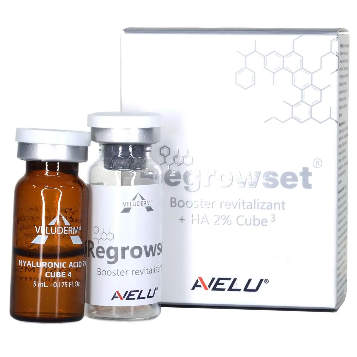 Veluderm (Велюдерм) Regrowset + HA 2% Cube3 (омоложение, отбеливание), 5 мл*2 шт
