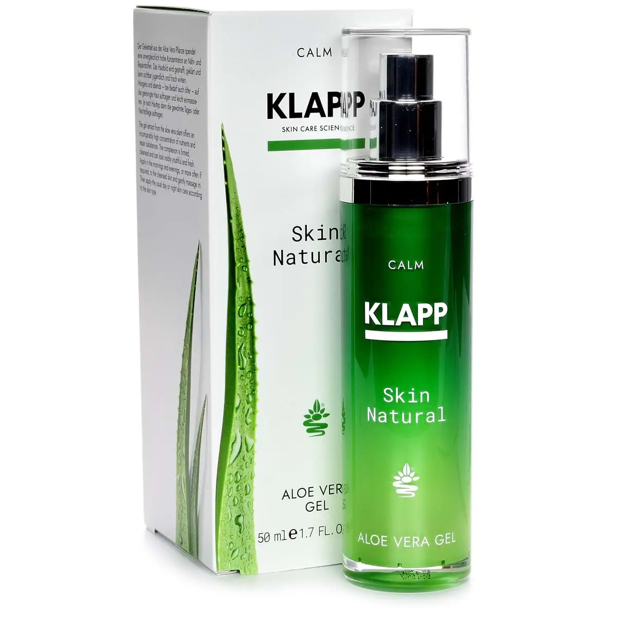 Натуральный гель для лица / Aloe Vera Gel, Skin Natural, Klapp (Клапп) - 50 мл