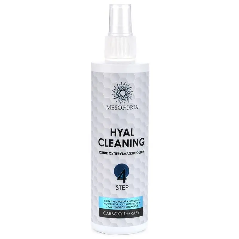 Hyal Cleaning / Очищающий тоник, суперувлажняющий с гиалуроновой кислотой, мочевиной, аллантоином и салициловой кислотой, Mesoforia (Мезофория) - 250 мл Hyal Cleaning / Очищающий тоник, суперувлажняющий с гиалуроновой кислотой, мочевиной, аллантоином и салициловой кислотой, Mesoforia (Мезофория) - 250 мл