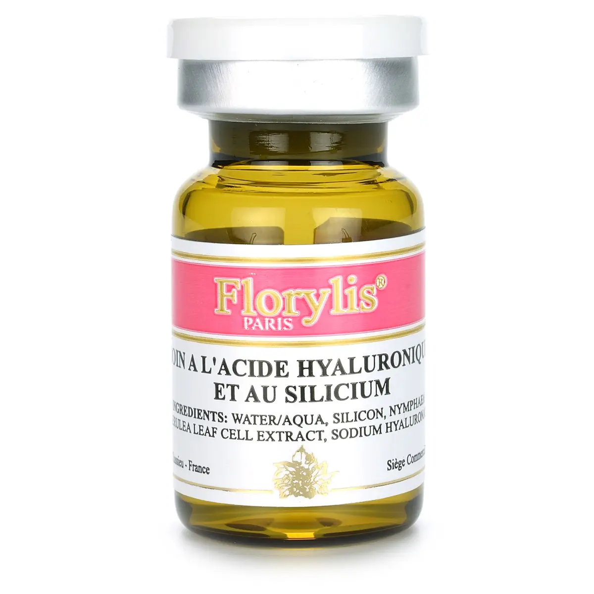 Концентрат-активатор (увлажнение, укрепление) с гиалуроновой кислотой и органическим кремнием / Soin A L'acide Hyaluronique Et Au Silicium, Florylis (Флорилис) - 6 мл