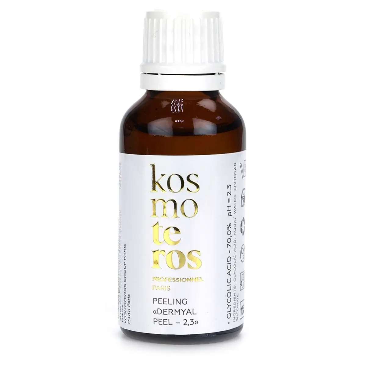 Гликолевый пилинг / Peeling Chimique Glycolic Acid - 70% (pH - 2,3), Kosmoteros (Космотерос), 30 мл Гликолевый пилинг / Peeling Chimique Glycolic Acid - 70% (pH - 2,3), Kosmoteros (Космотерос), 30 мл