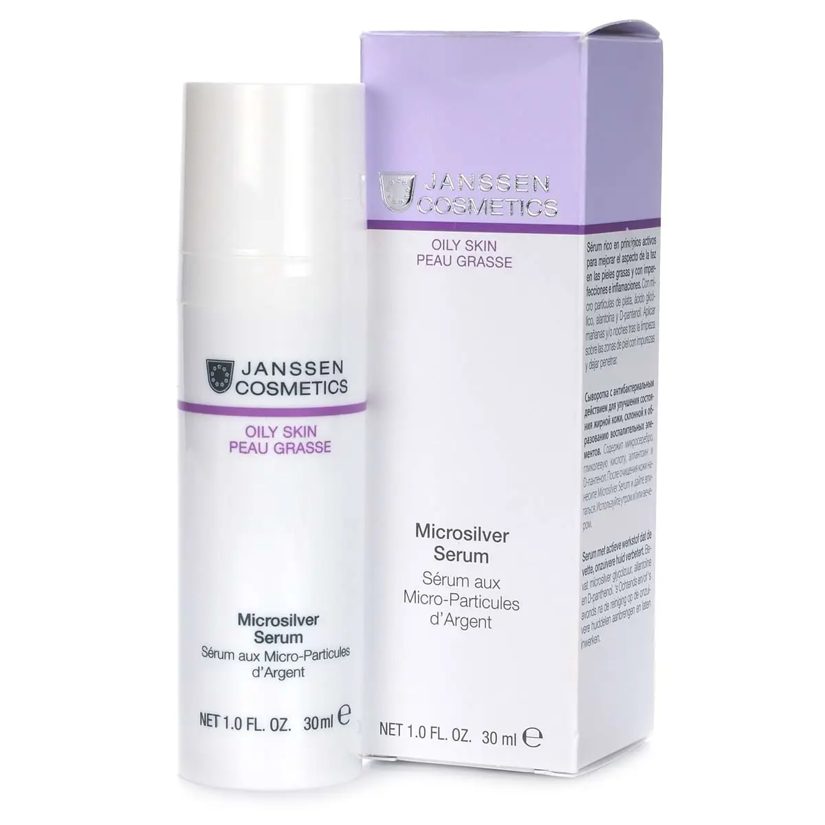 Сыворотка с микросеребром / Microsilver Serum, Oily Skin, Janssen Cosmetics (Янсен косметика), 30 мл Сыворотка с микросеребром / Microsilver Serum, Oily Skin, Janssen Cosmetics (Янсен косметика), 30 мл