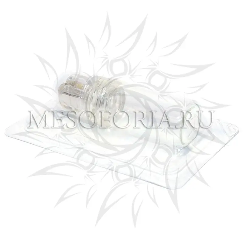 Мезороллер Hydra Roller с ёмкостью для мезококтейля с титановыми позолоченными микроиглами, 64 иглы