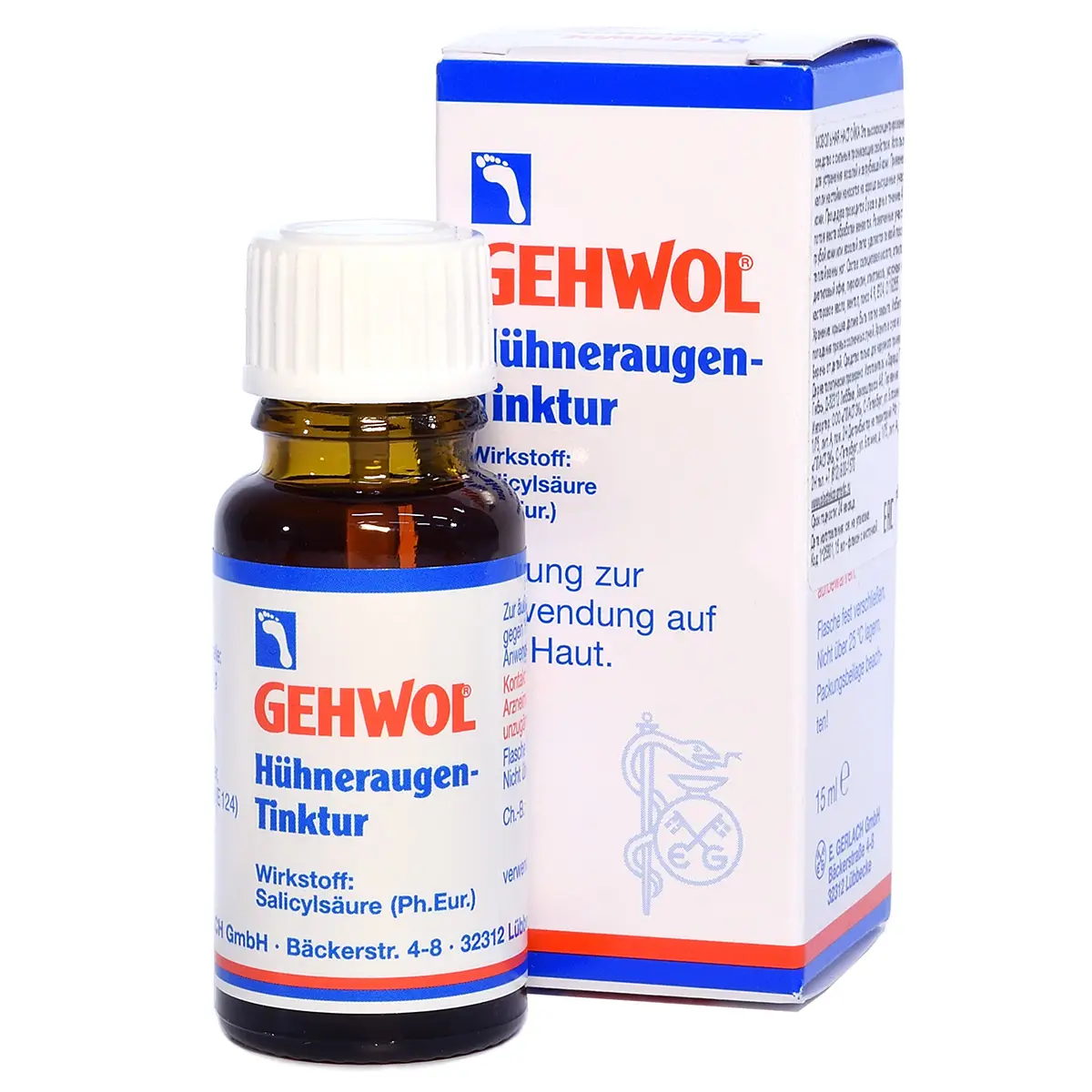 Мозольная настойка / Huhneraugen Tinktur, Gehwol (Геволь), 15 мл Мозольная настойка / Huhneraugen Tinktur, Gehwol (Геволь), 15 мл