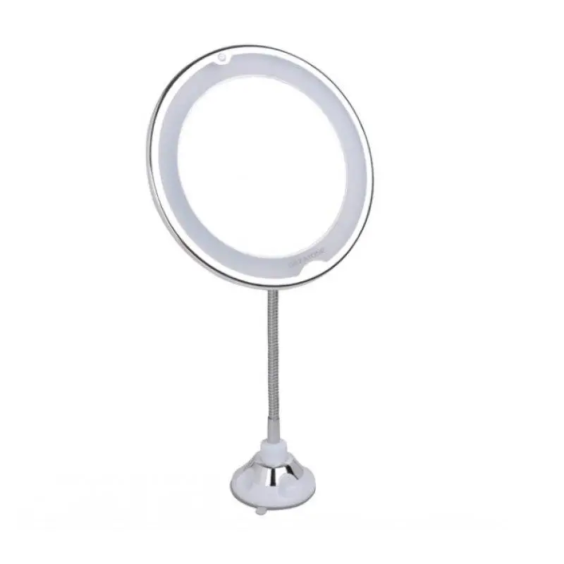 Зеркало косметологич.10x с подсветкой, на гибкой штанге и присоске LM209, Gezatone (Гезатон, Жезатон)
