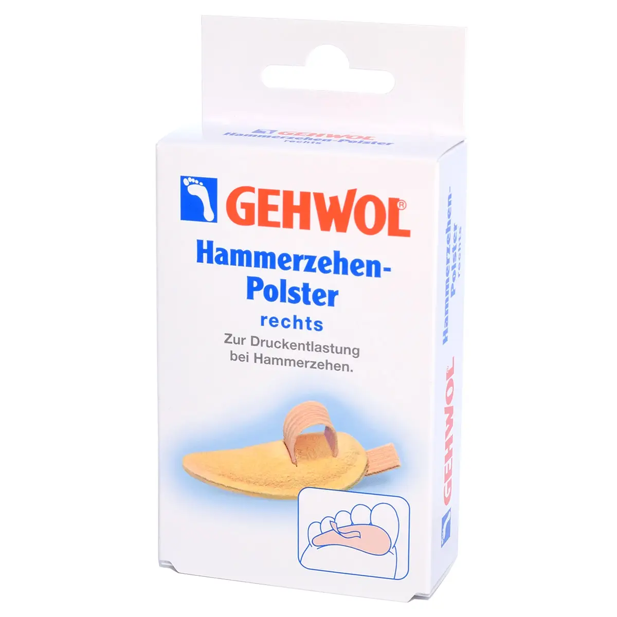 Подушечка под пальцы ног маленькая, правая / Hammerzehen Polster rechts, Gehwol (Геволь), 1 шт Подушечка под пальцы ног маленькая, правая / Hammerzehen Polster rechts, Gehwol (Геволь), 1 шт