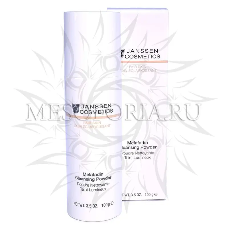 Осветляющая очищающая пудра / Melafadin Cleansing Powder, Fair Skin, Janssen Cosmetics (Янсен косметика), 60 гр