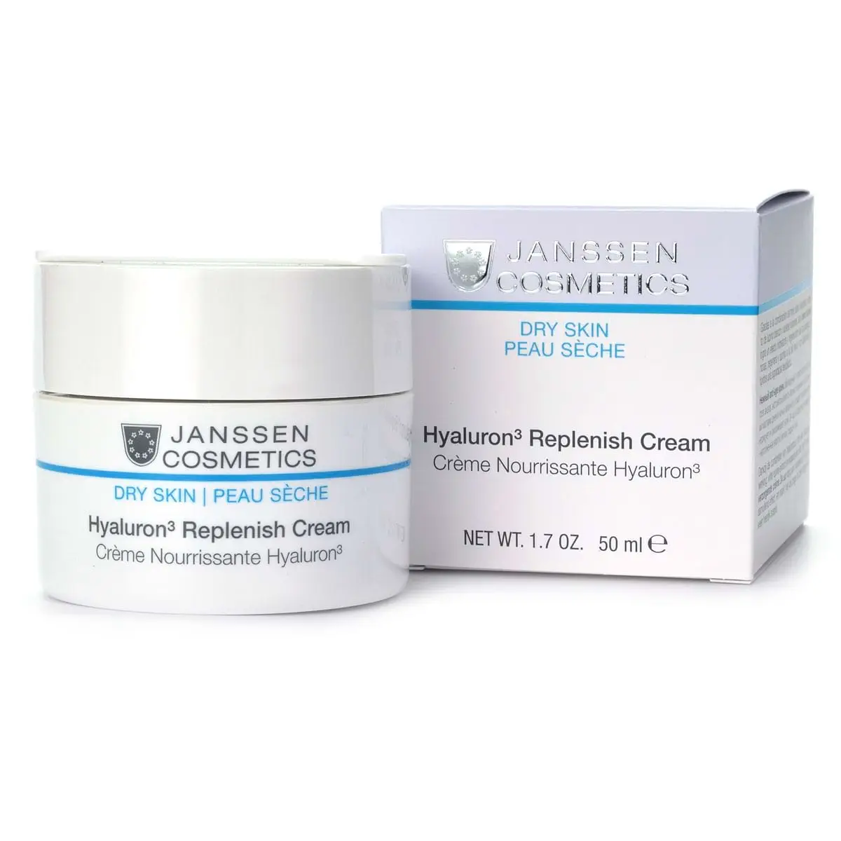 Регенерирующий крем с гиалуроновой кислотой насыщенной текстуры / Hyaluron3 Replenish Cream, Dry Skin, Janssen Cosmetics (Янсен косметика), 50 мл Регенерирующий крем с гиалуроновой кислотой насыщенной текстуры / Hyaluron3 Replenish Cream, Dry Skin, Janssen Cosmetics (Янсен косметика), 50 мл