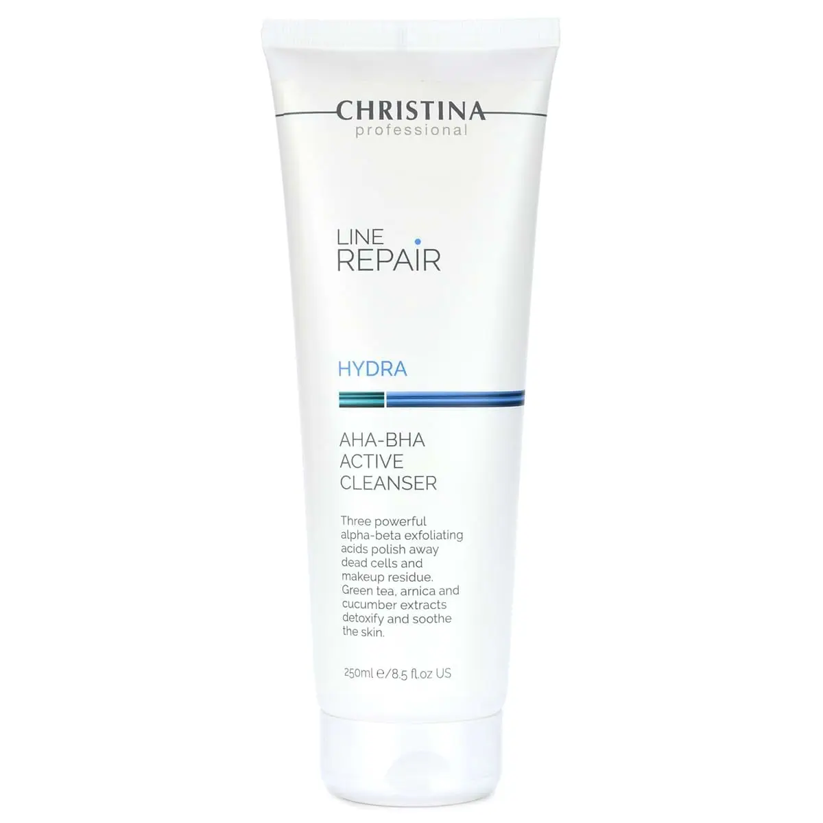 Очищающий активный гель с AHA-BHA кислотами / Hydra AHA-BHA Active Cleanser, Line Repair, Christina (Кристина) - 250 мл