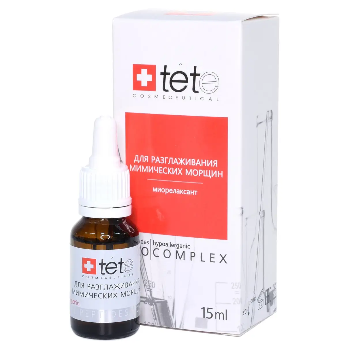 Биокомплекс Tete «миорелаксант» для разглаживания мимических морщин, 15 мл