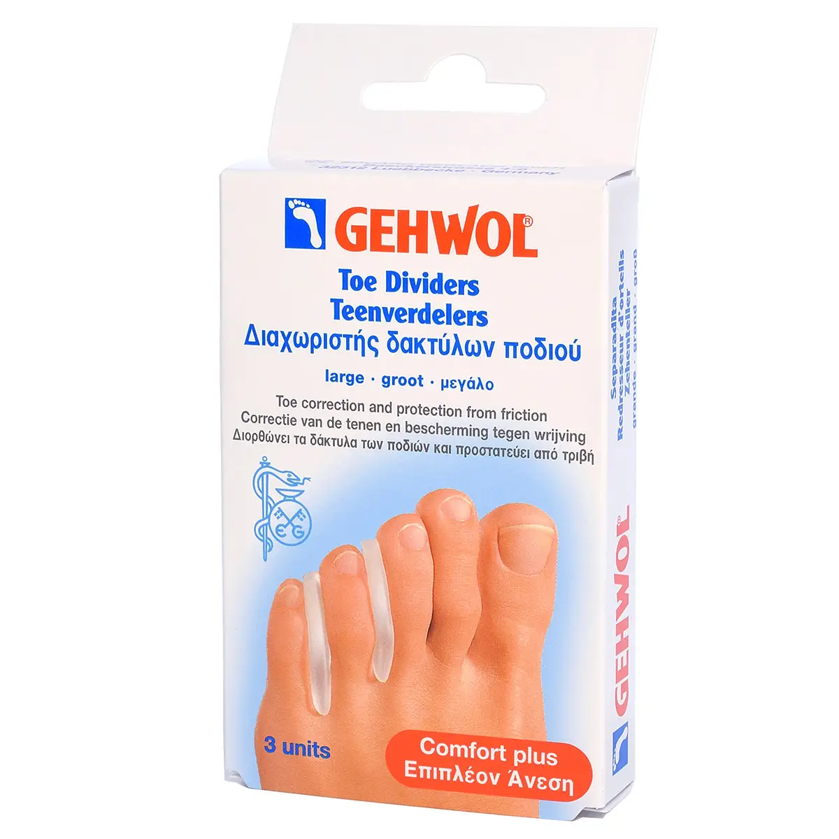 Вкладыши-корректоры для пальцев, большие / Toe Dividers large, Gehwol (Геволь), 3 шт