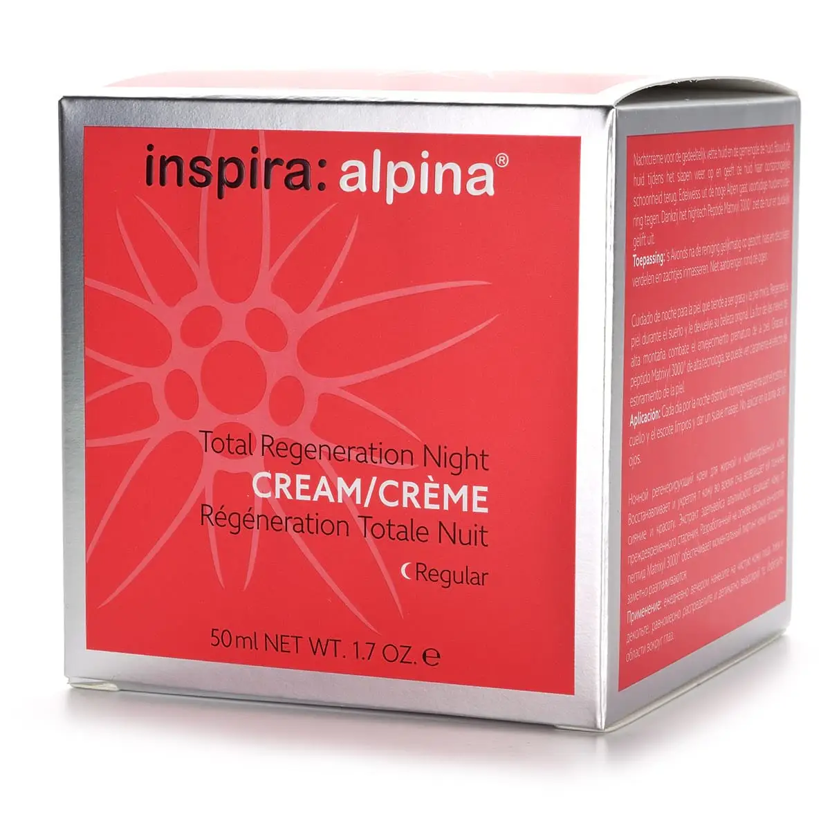 Легкий ночной регенерирующий лифтинг-крем / Total Regeneration Night Cream Regular, Inspira Absolue, Janssen Cosmetics (Янсен косметика), 50 мл Легкий ночной регенерирующий лифтинг-крем / Total Regeneration Night Cream Regular, Inspira Absolue, Janssen Cosmetics (Янсен косметика), 50 мл
