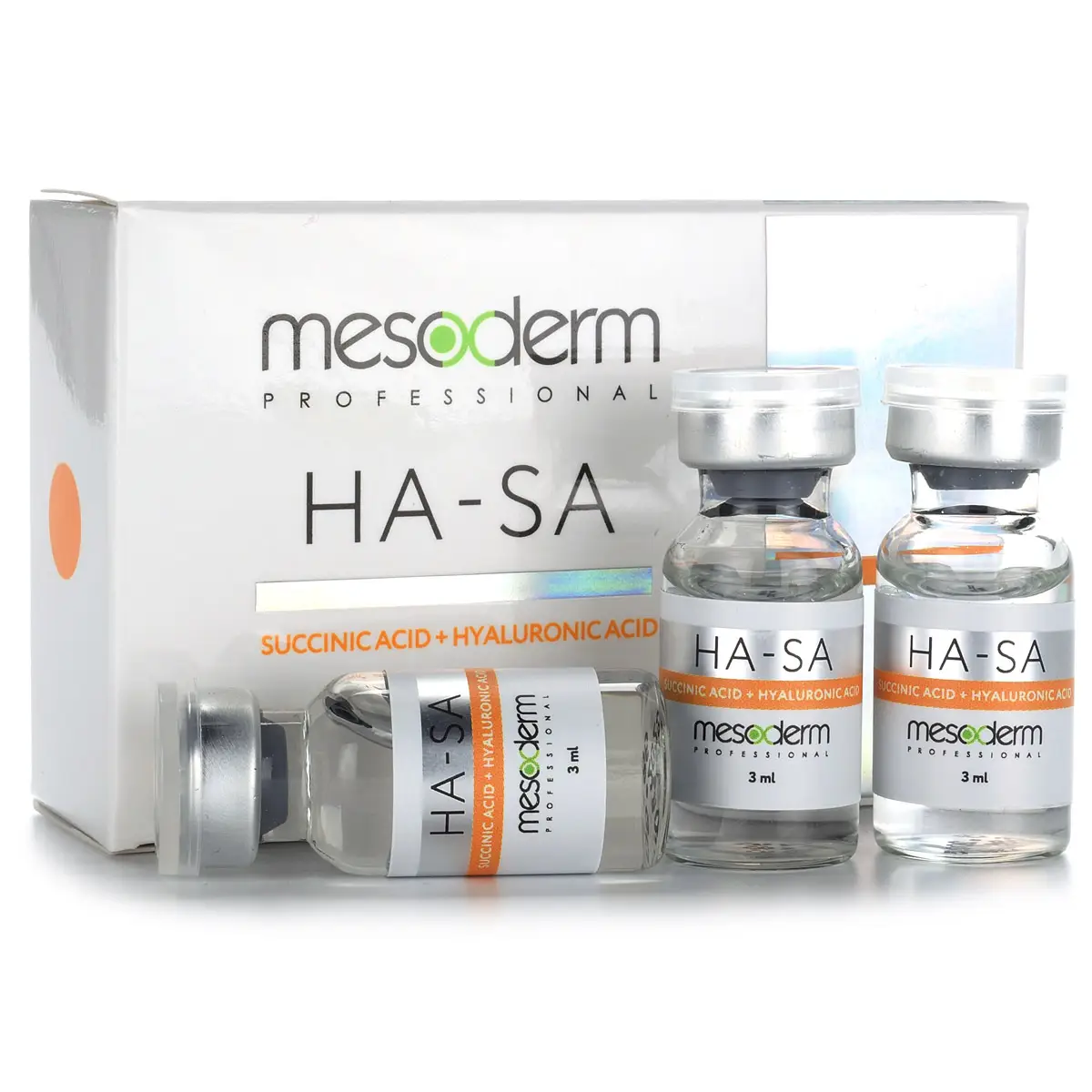 Биоревитализант с гиалуроновой и янтарной кислотой «HA - SA», Mesoderm (Мезодерм), 3 мл х 3 шт Биоревитализант с гиалуроновой и янтарной кислотой «HA - SA», Mesoderm (Мезодерм), 3 мл х 3 шт