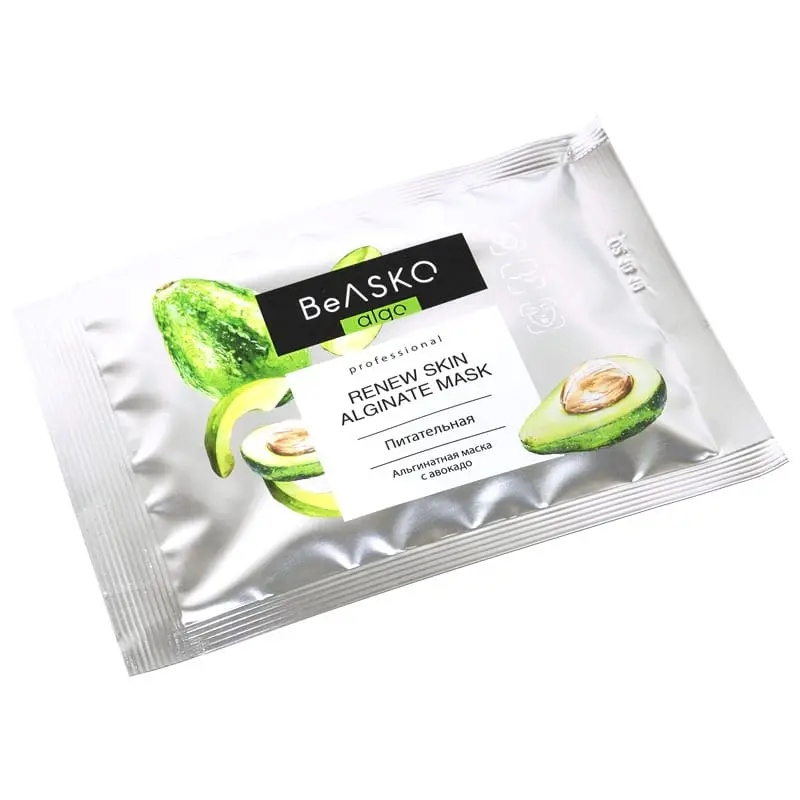 Альгинатная маска питательная с авокадо / Renew Skin Alginate Mask, BeASKO - 30 гр Альгинатная маска питательная с авокадо / Renew Skin Alginate Mask, BeASKO - 30 гр