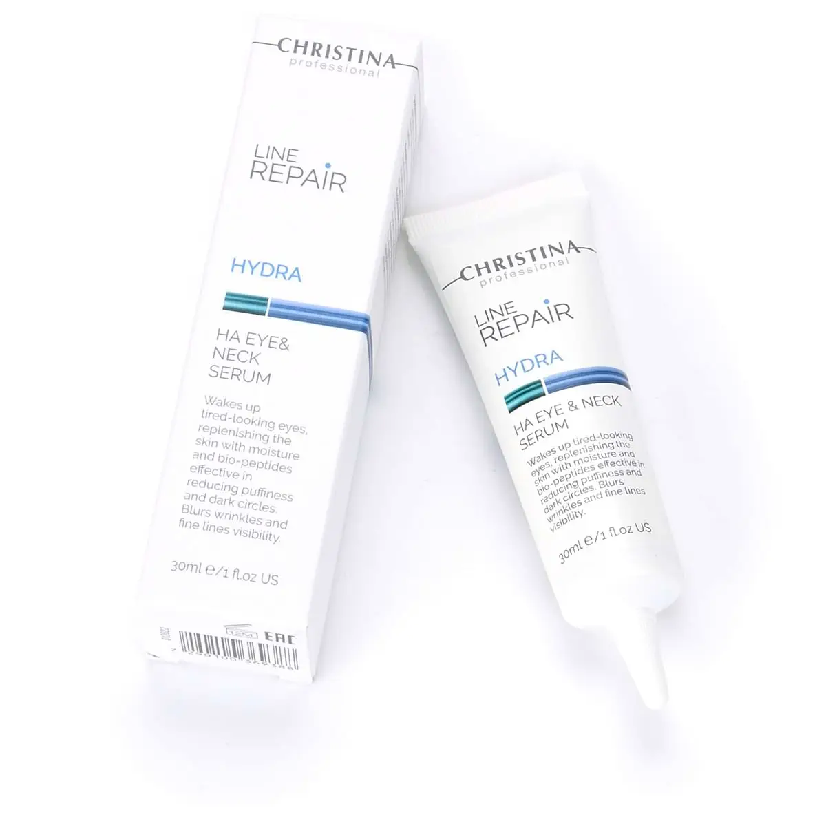 Сыворотка для кожи вокруг глаз и шеи с гиалуроновой кислотой / Hydra HA Eye & Neck Serum, Line Repair, Christina (Кристина) - 30 мл Сыворотка для кожи вокруг глаз и шеи с гиалуроновой кислотой / Hydra HA Eye & Neck Serum, Line Repair, Christina (Кристина) - 30 мл