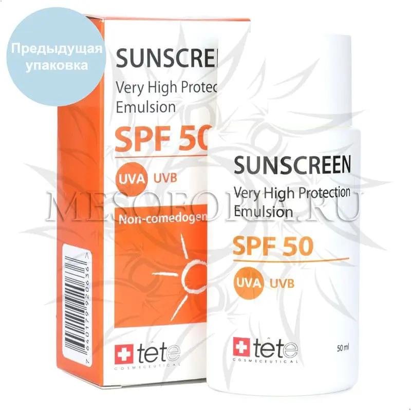 Солнцезащитный флюид СПФ 50 / Sunscreen SPF 50, Tete Cosmeceutical - 90 мл Солнцезащитный флюид СПФ 50 / Sunscreen SPF 50, Tete Cosmeceutical - 90 мл