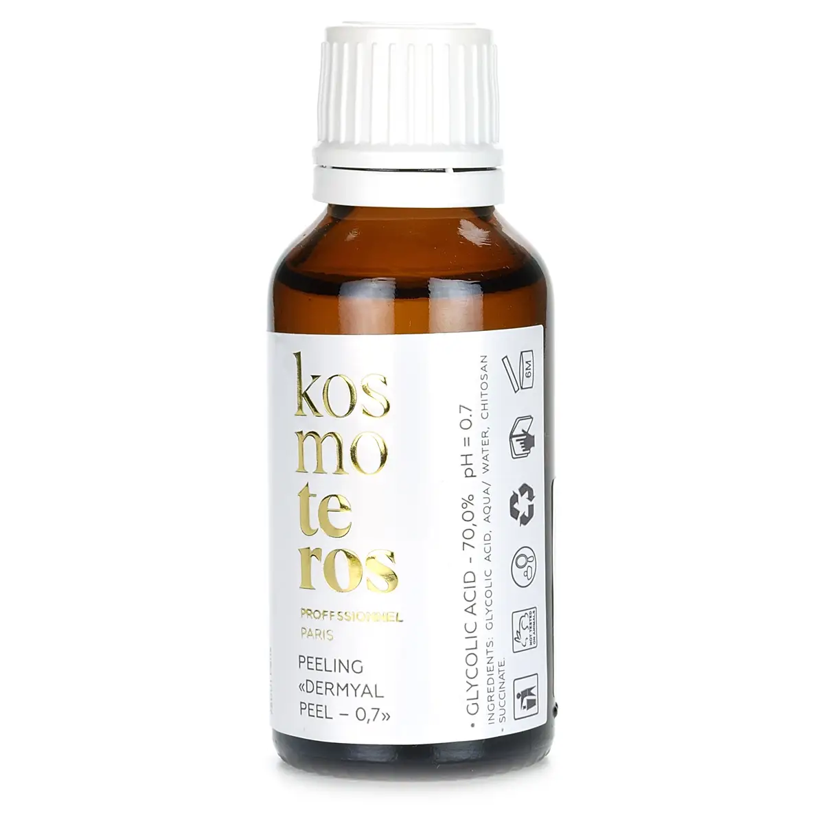 Гликолевый пилинг 70% / Peeling Chimique Glycolic Acid - 70% (pH - 0,7) Kosmoteros (Космотерос), 30 мл Гликолевый пилинг 70% / Peeling Chimique Glycolic Acid - 70% (pH - 0,7) Kosmoteros (Космотерос), 30 мл
