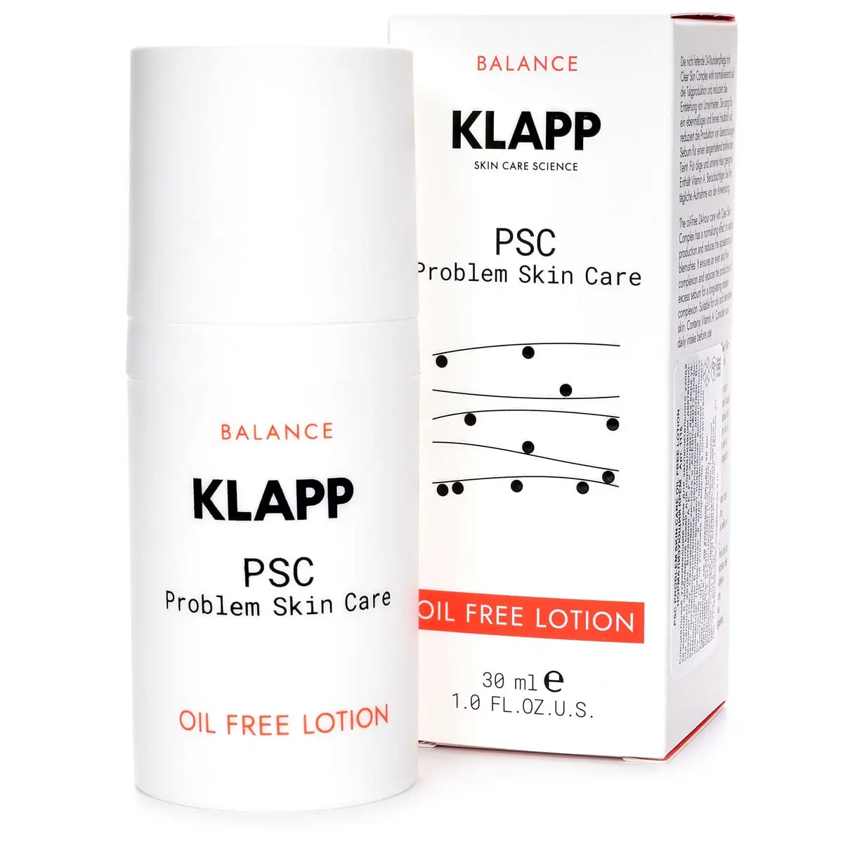 Нормализующий крем / Oil Free Lotion, Problem Skin Care PSC, Klapp (Клапп) - 30 мл