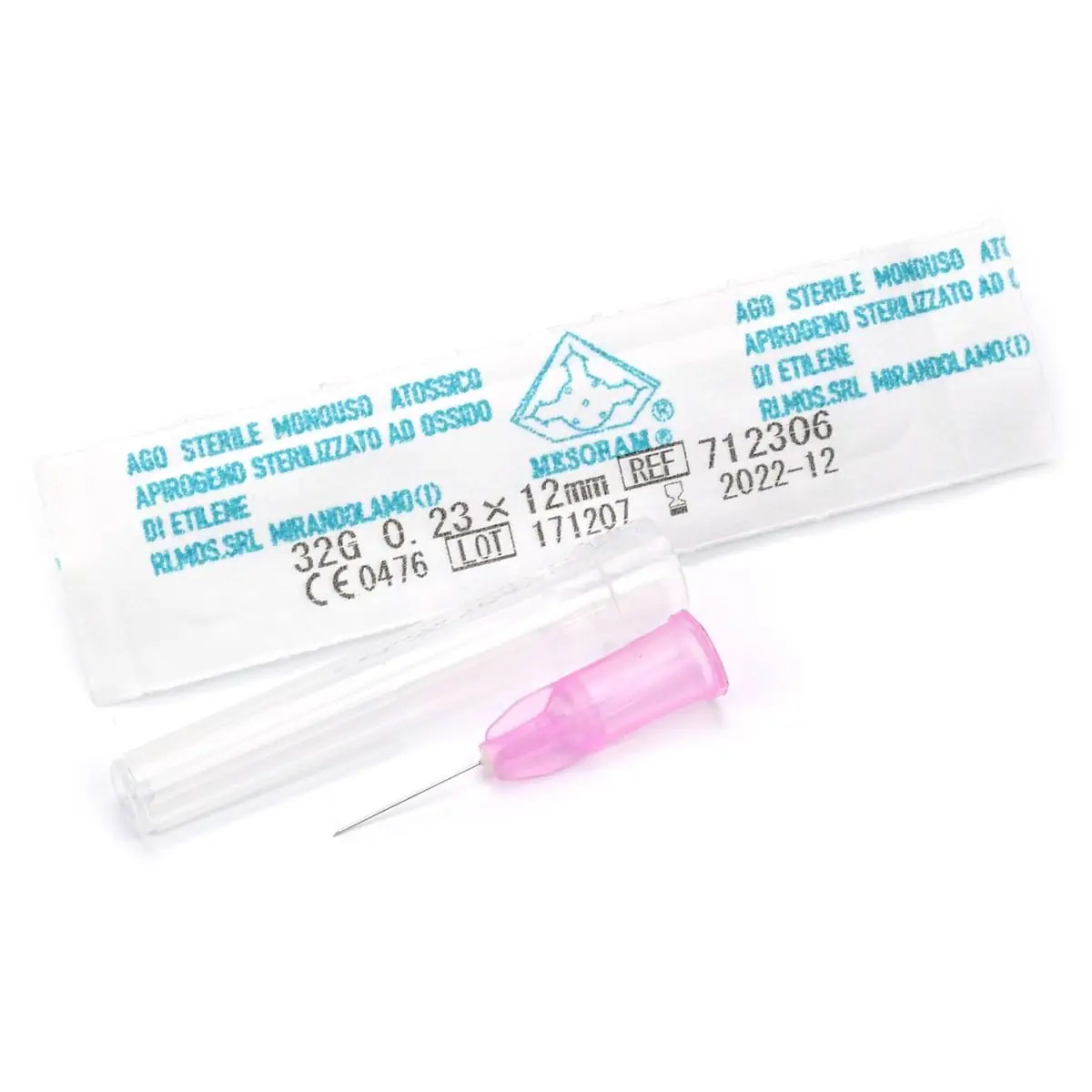 Иглы для мезотерапии и микроинъекций "Mesoram" AGO MESO LUER 32G 0,23 х 12 мм, 1 шт