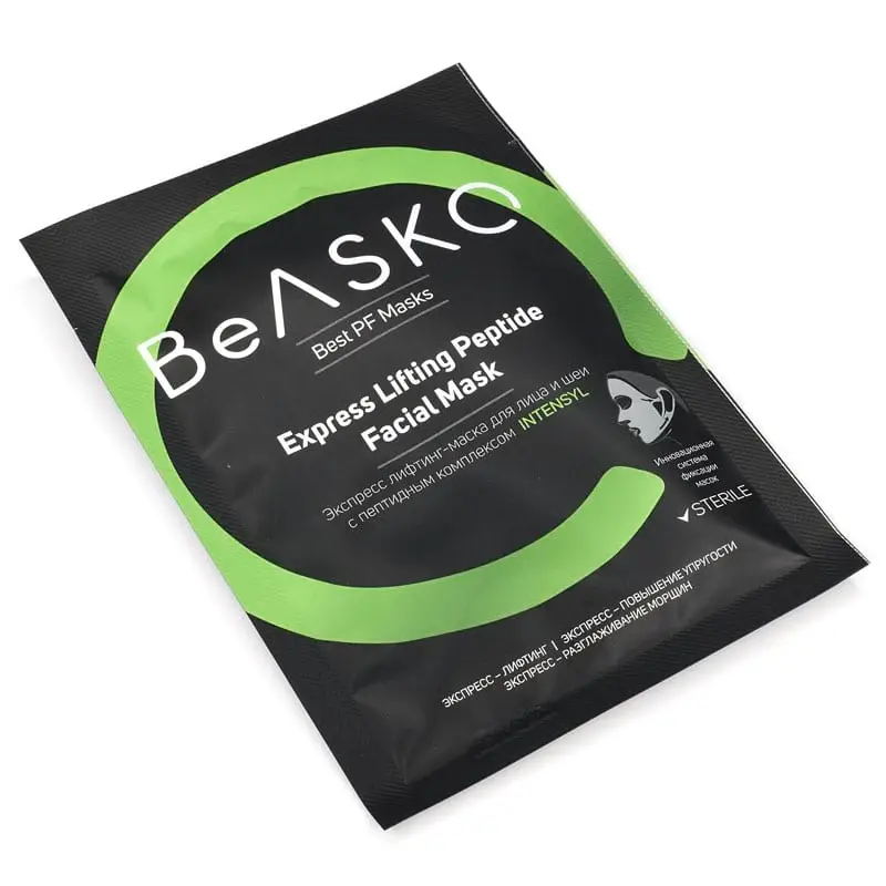 Экспресс лифтинг-маска для лица и шеи с пептидным комплексом INTENSYL / Express Lifting Peptide Facial Mask, Best PF Masks, BeASKO - 7*25 гр Экспресс лифтинг-маска для лица и шеи с пептидным комплексом INTENSYL / Express Lifting Peptide Facial Mask, Best PF Masks, BeASKO - 7*25 гр