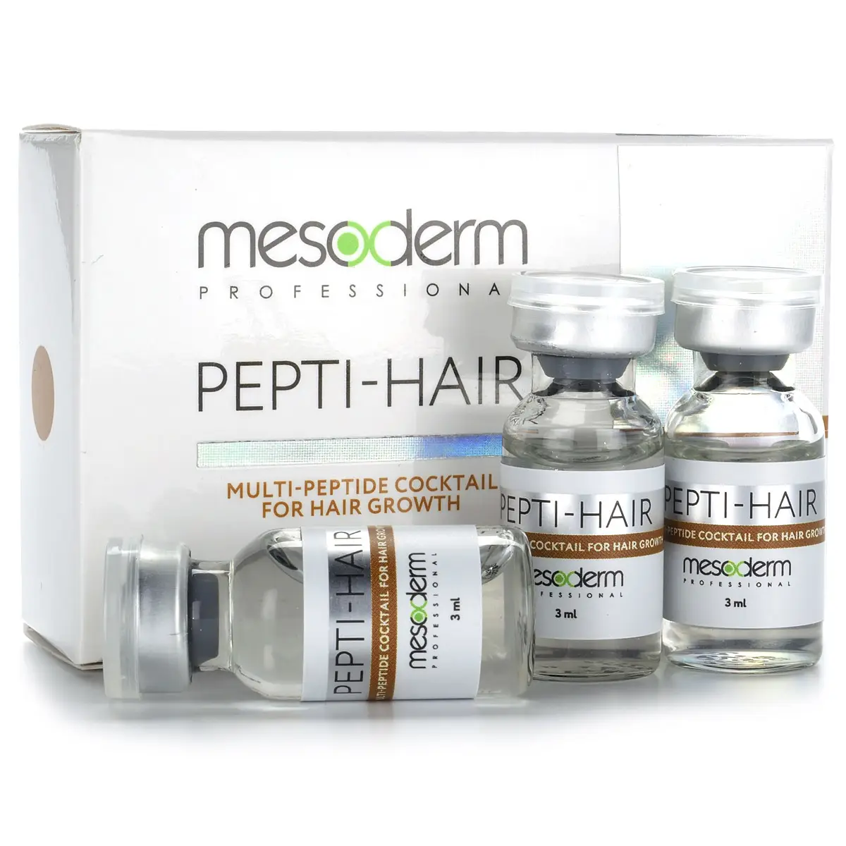 Пептидный мезококтейль для роста волос «Pepti - HAIR», Mesoderm (Мезодерм), 3 мл х 3 шт Пептидный мезококтейль для роста волос «Pepti - HAIR», Mesoderm (Мезодерм), 3 мл х 3 шт