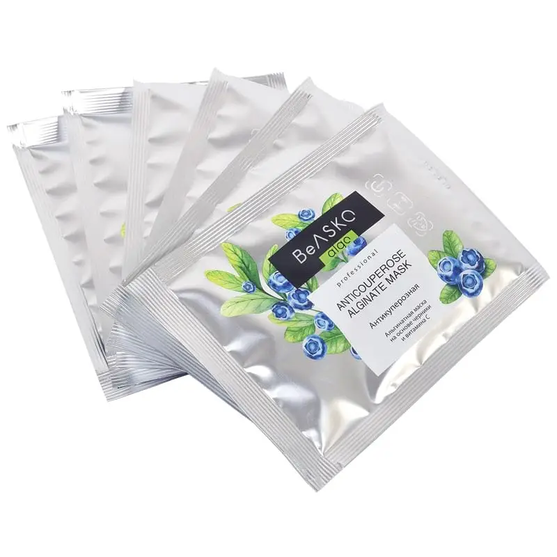 Альгинатная маска с антикуперозным комплексом на основе черники и витамина С / Anticouperose Alginate Mask, BeASKO - 6*30 гр