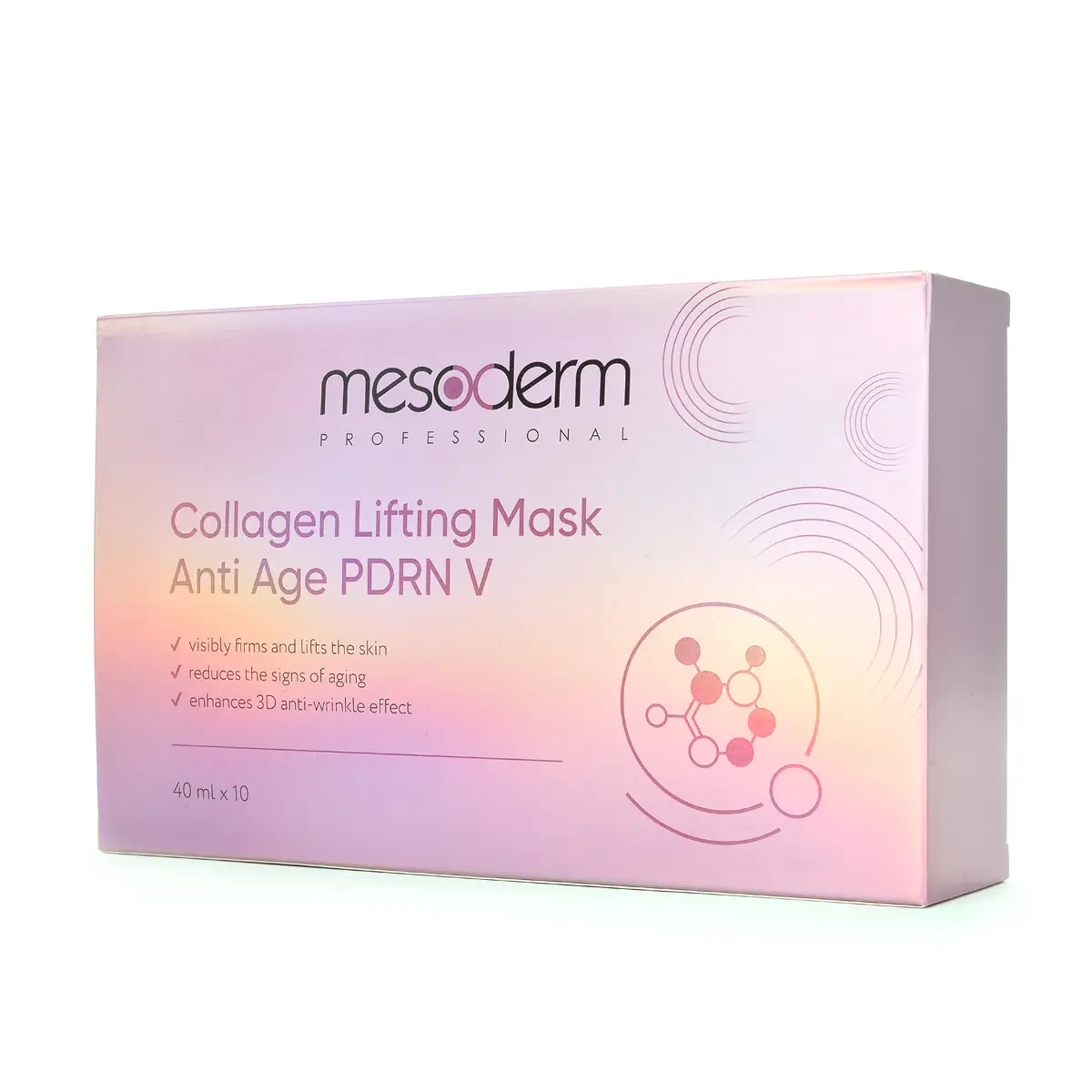 Коллагеновая маска подтягивающая, омолаживающая "Anti Age PDRN V", Mesoderm (Мезодерм),  40мл*10 штук