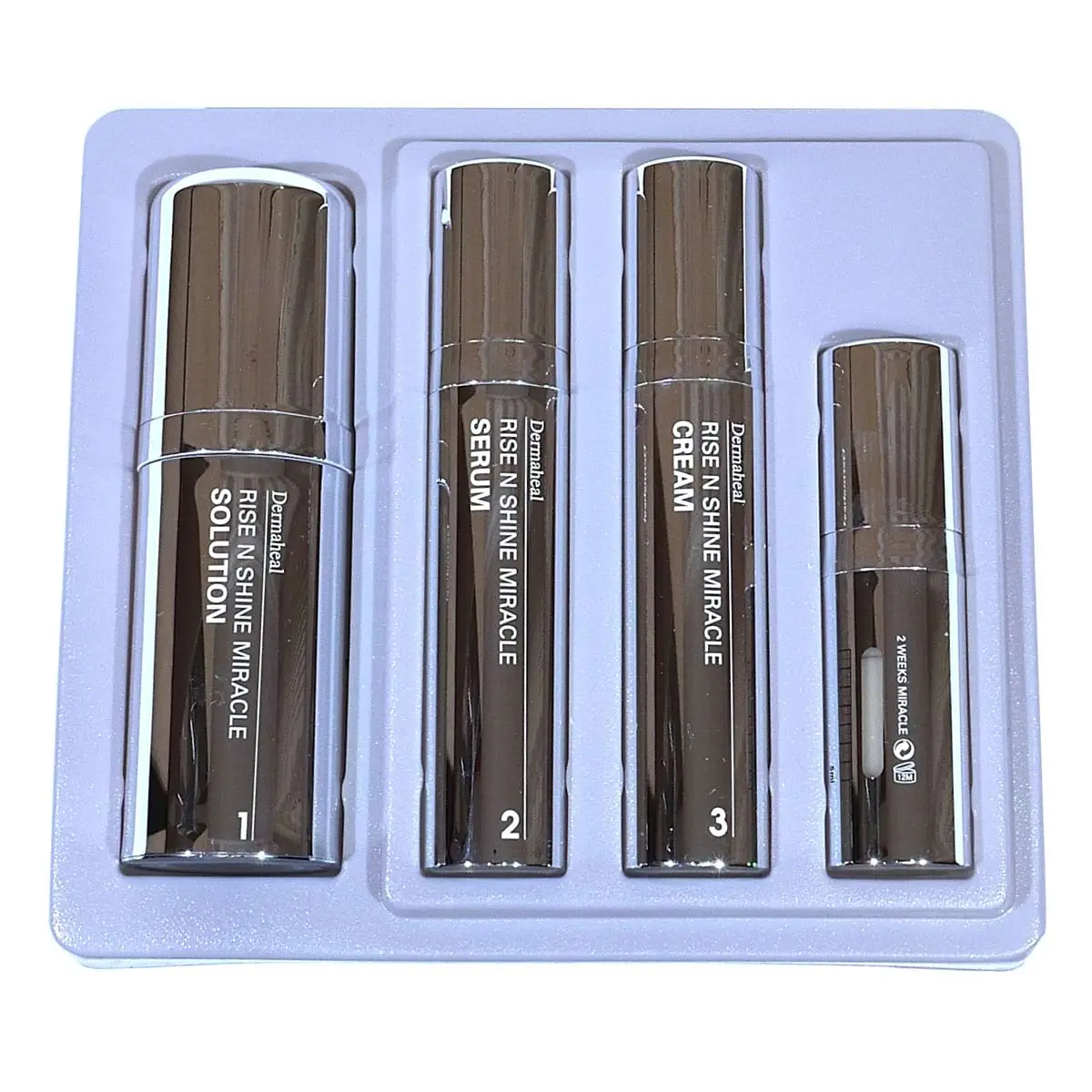 Набор Сияние за 2 недели / 2 Weeks Miracle Rise and Shine Anti-Pigmentation Set, Dermaheal (Дермахил), 4 препарата Набор Сияние за 2 недели / 2 Weeks Miracle Rise and Shine Anti-Pigmentation Set, Dermaheal (Дермахил), 4 препарата