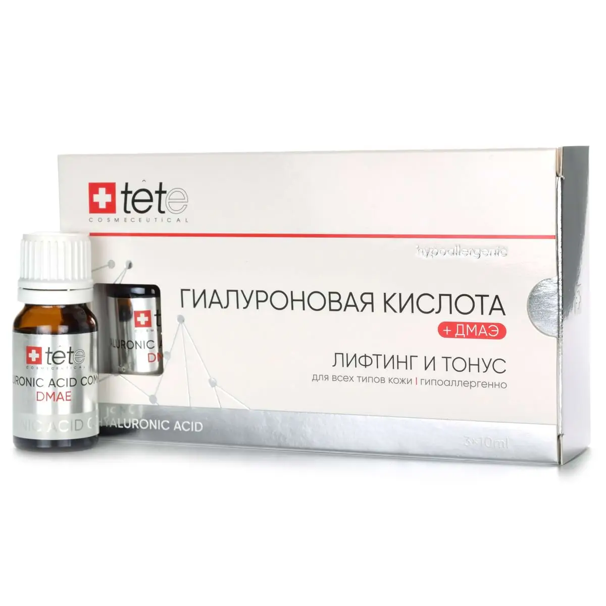 Гиалуроновая кислота + DMAE, 30 мл Tete Гиалуроновая кислота + DMAE, 30 мл Tete