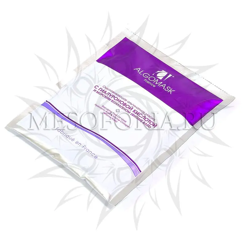 Альгинатная маска для лица омолаживающая с гиалуроновой кислотой и морским коллагеном (транслюцентная), 25 гр Algomask