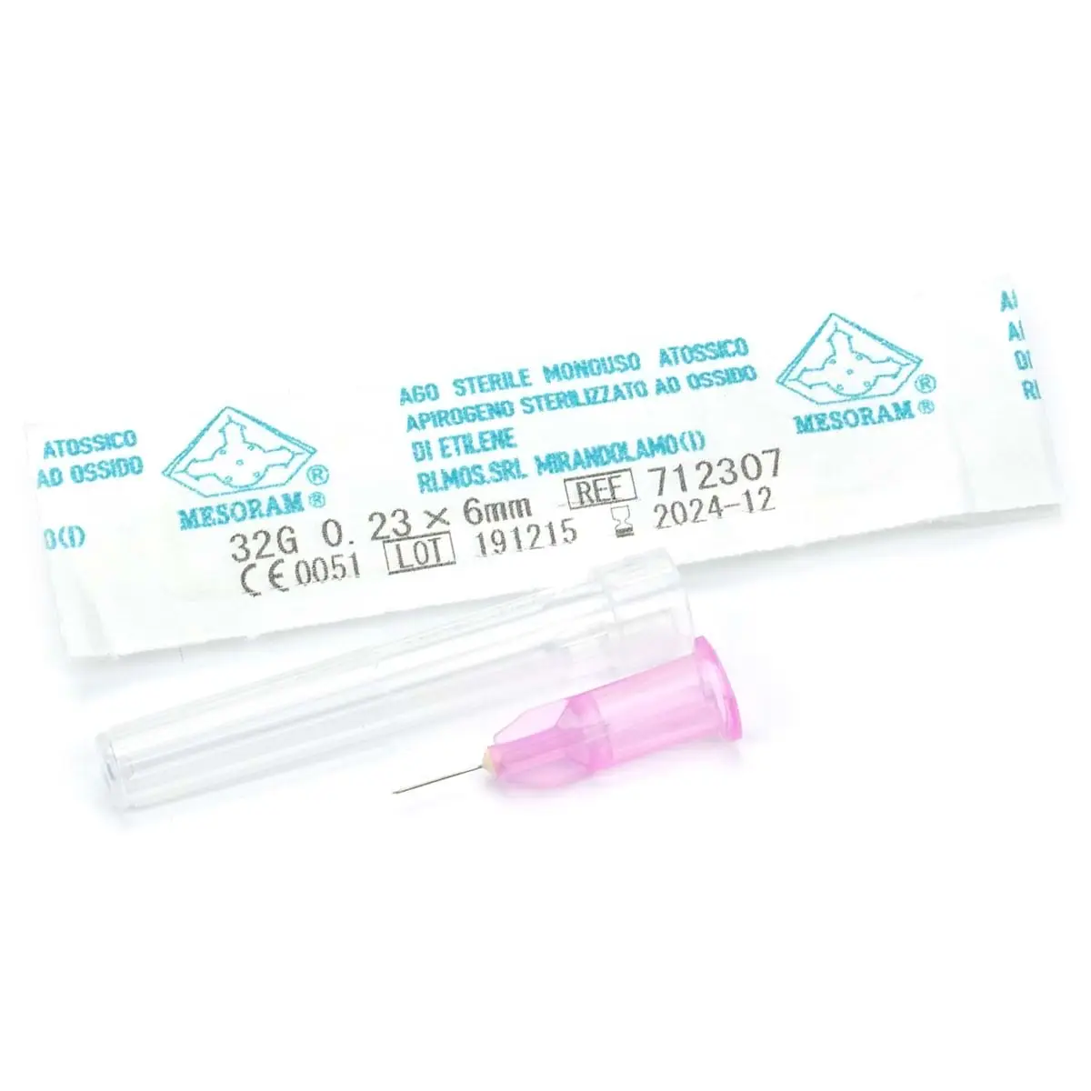 Иглы для мезотерапии и микроинъекций "Mesoram" AGO MESO LUER 32G 0,23 х 6 мм, 1 шт