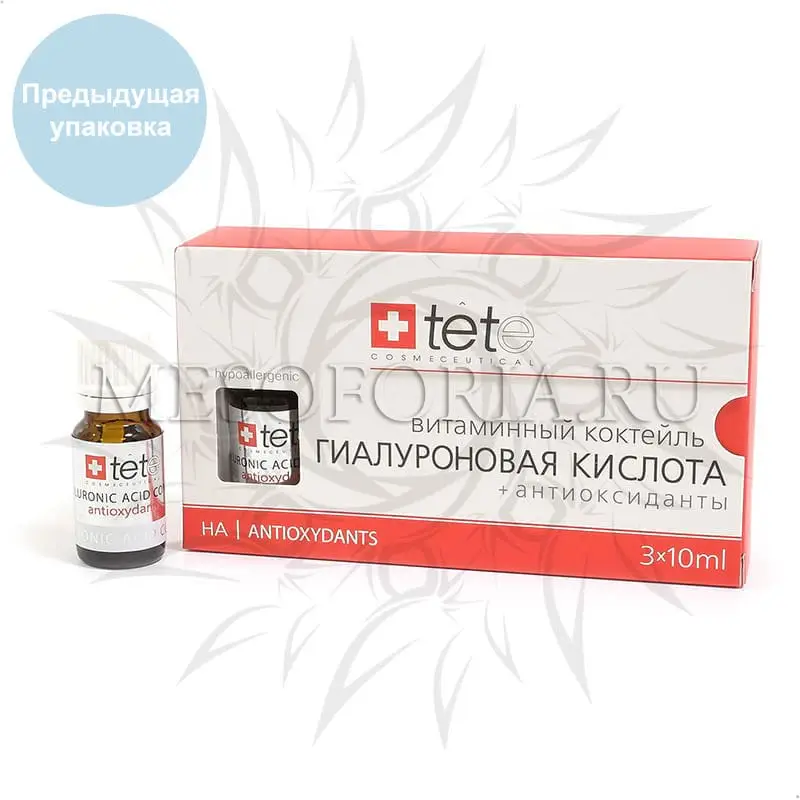 Гиалуроновая кислота + антиоксиданты Tete, 30 мл Гиалуроновая кислота + антиоксиданты Tete, 30 мл