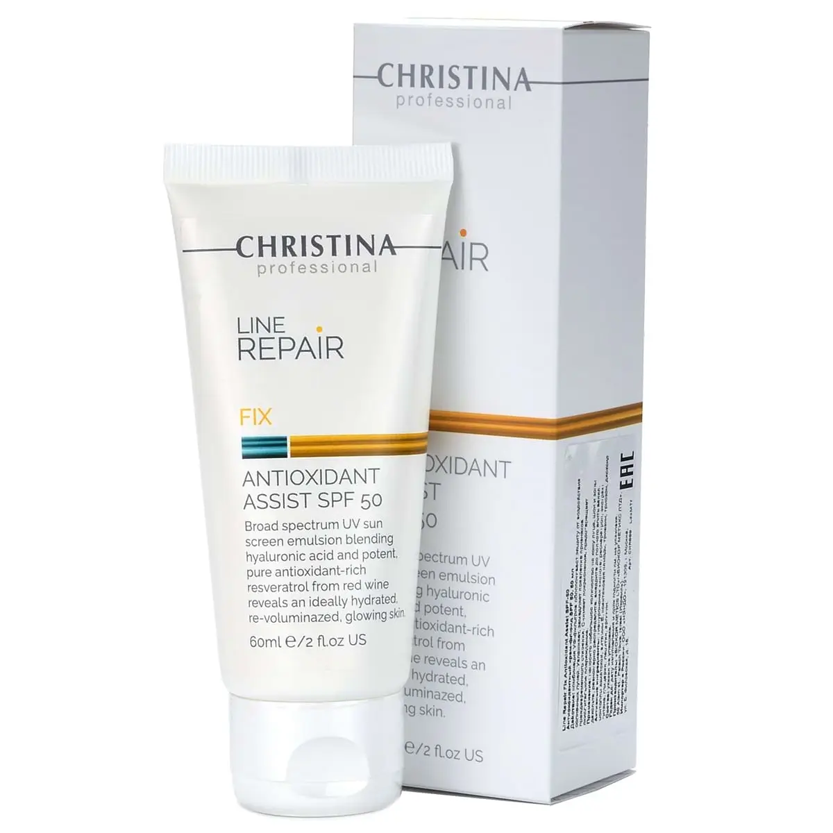 Антиоксидантный крем-флюид СПФ 50 / Fix Antioxidant Assist SPF 50, Line Repair, Christina (Кристина) - 60 мл Антиоксидантный крем-флюид СПФ 50 / Fix Antioxidant Assist SPF 50, Line Repair, Christina (Кристина) - 60 мл