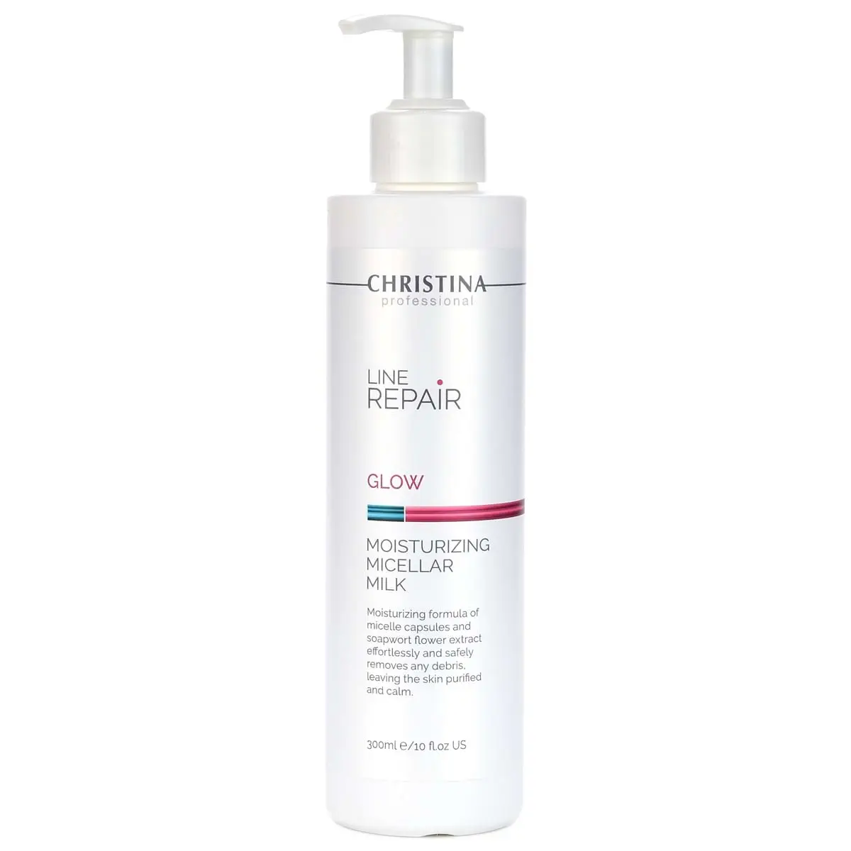Увлажняющее мицеллярное молочко / Glow Moisturizing Micellar Milk, Line Repair, Christina (Кристина) - 300 мл Увлажняющее мицеллярное молочко / Glow Moisturizing Micellar Milk, Line Repair, Christina (Кристина) - 300 мл