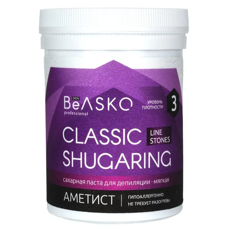 Сахарная паста для депиляции «Аметист» (Мягкая) Shugaring Stones BeASKO Skin - 330 гр Сахарная паста для депиляции «Аметист» (Мягкая) Shugaring Stones BeASKO Skin - 330 гр