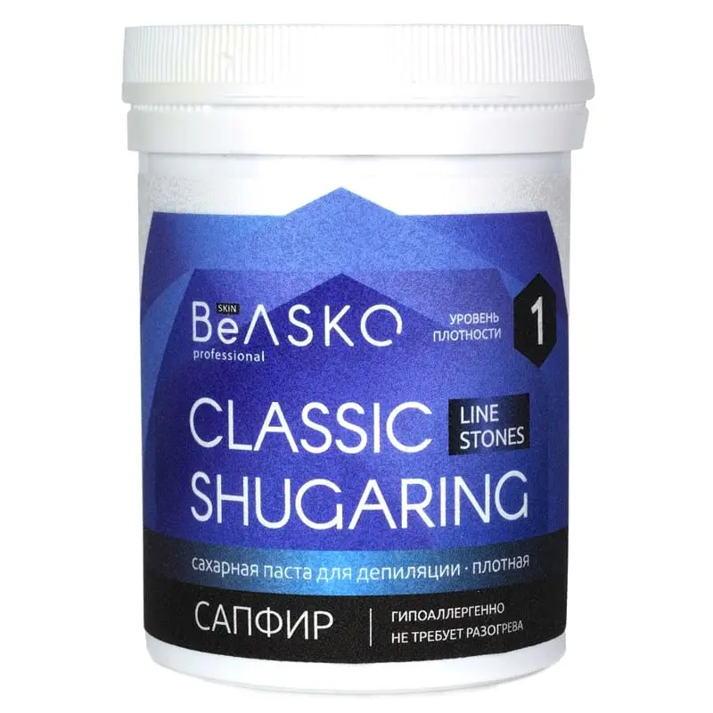 Сахарная паста для депиляции «Сапфир» (Плотная) Shugaring Stones BeASKO Skin - 330 гр Сахарная паста для депиляции «Сапфир» (Плотная) Shugaring Stones BeASKO Skin - 330 гр