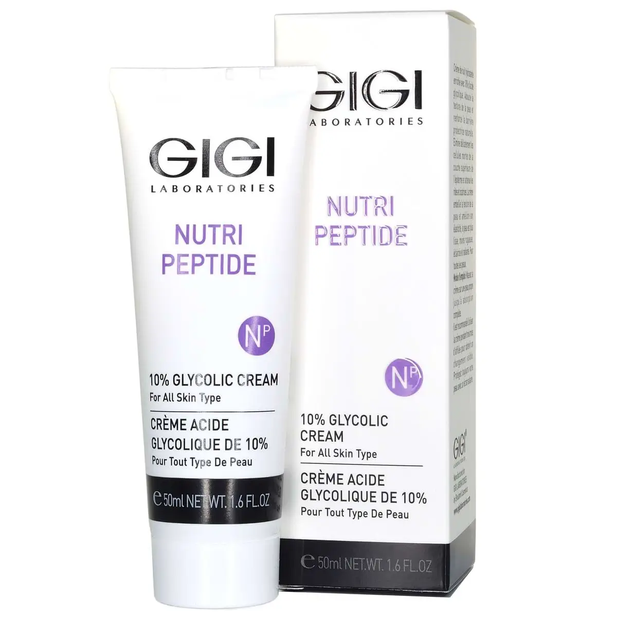 Крем с 10% гликолиевой кислотой для всех тип кожи / 10% Glycolic Cream, Nutri Peptide, GiGi (Джи Джи) - 50 мл Крем с 10% гликолиевой кислотой для всех тип кожи / 10% Glycolic Cream, Nutri Peptide, GiGi (Джи Джи) - 50 мл