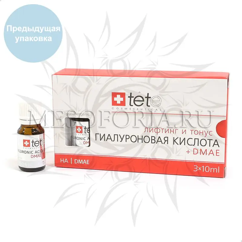 Гиалуроновая кислота + DMAE, 30 мл Tete Гиалуроновая кислота + DMAE, 30 мл Tete